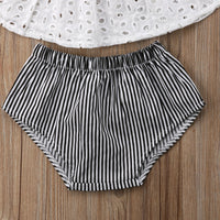 Striped Ruffle Baby Girl Outfit
